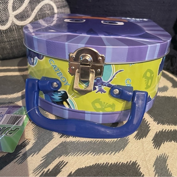 PJ‎ Mask Arch Tin Box CatBoy Cat Boy 2019 Frog Box Metal Lunch Box new * - Picture 9 of 9